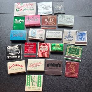 Vintage Fort Lauderdale Matchbook Lot - Assorted Colors